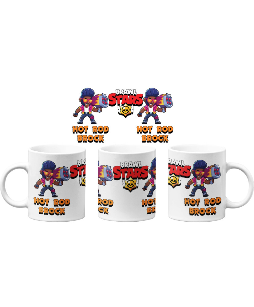 Чаша Brawl Stars Hot Rod Brock Brawl Stars MUG Чаша Brawl Stars Hot Rod Brock Brawl Stars MUG