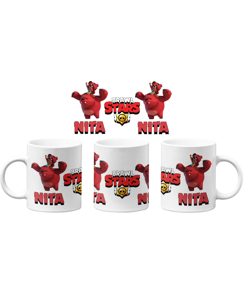 Чаша Brawl Stars Nita 3 Brawl Stars MUG Чаша Brawl Stars Nita 3 Brawl Stars MUG