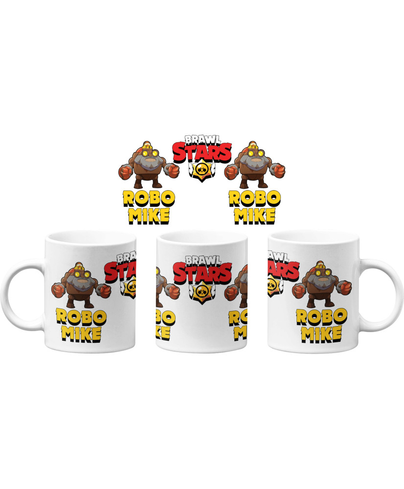 Чаша Brawl Stars Robo Mike Brawl Stars MUG Чаша Brawl Stars Robo Mike Brawl Stars MUG