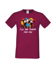 Мъжка тениска Приятели I'll be there for you Friends Umbrella