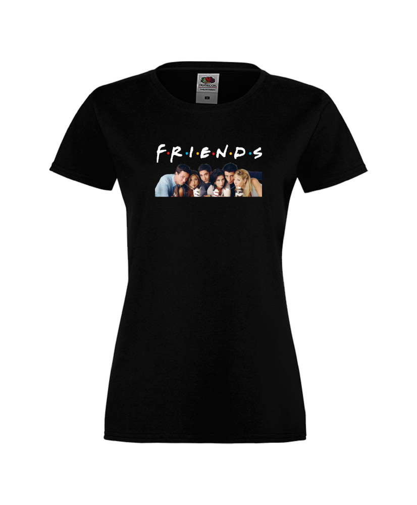 Дамска тениска Приятели Friends Сериал Снимка актьори Дамска тениска Приятели Friends Сериал Снимка актьори