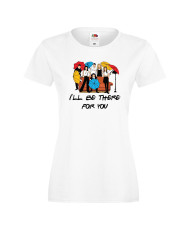 Дамска тениска Приятели I'll be there for you Friends Umbrella