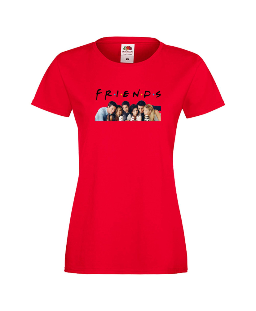 Дамска тениска Приятели Friends Сериал Снимка актьори Дамска тениска Приятели Friends Сериал Снимка актьори