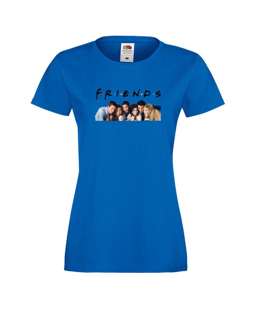 Дамска тениска Приятели Friends Сериал Снимка актьори Дамска тениска Приятели Friends Сериал Снимка актьори