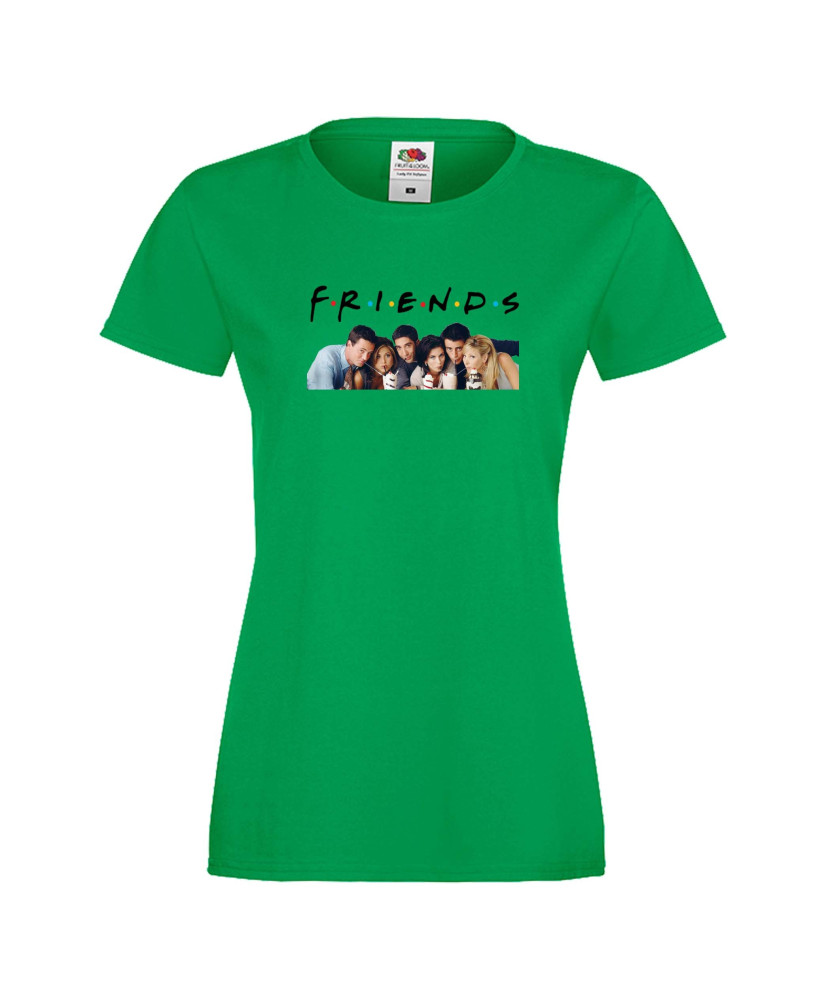 Дамска тениска Приятели Friends Сериал Снимка актьори Дамска тениска Приятели Friends Сериал Снимка актьори
