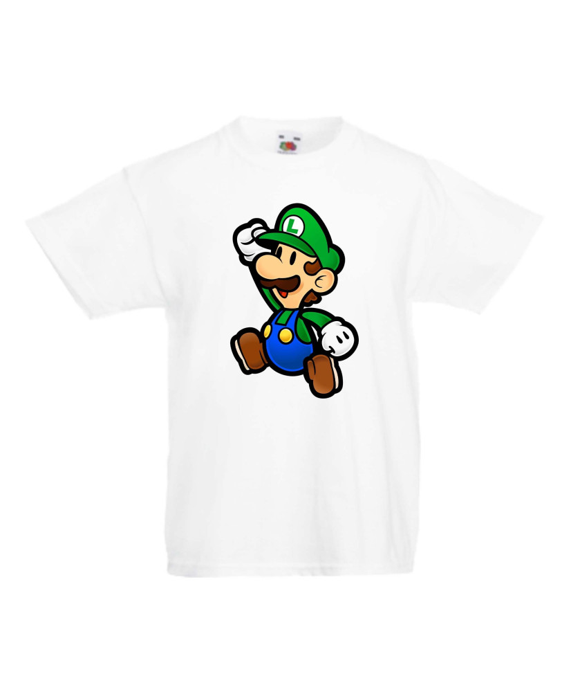 Детска тениска Супер Марио Luigi Mario Paper Детска тениска Супер Марио Luigi Mario Paper