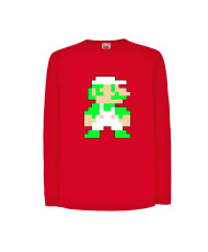 Детска тениска Луиджи Luigi 8-bit Супер Марио Super Mario