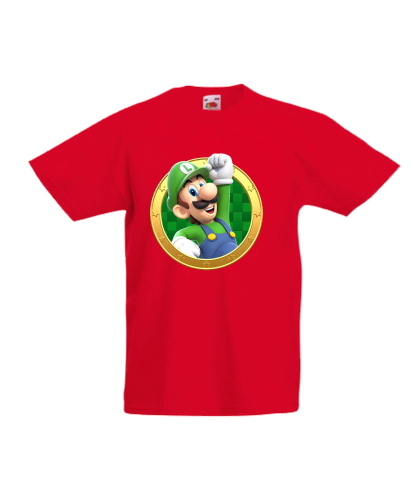 Детска тениска Супер Марио Luigi 13 Детска тениска Супер Марио Luigi 13