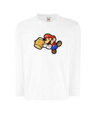 Детска тениска Супер Марио Paper Mario Hammer