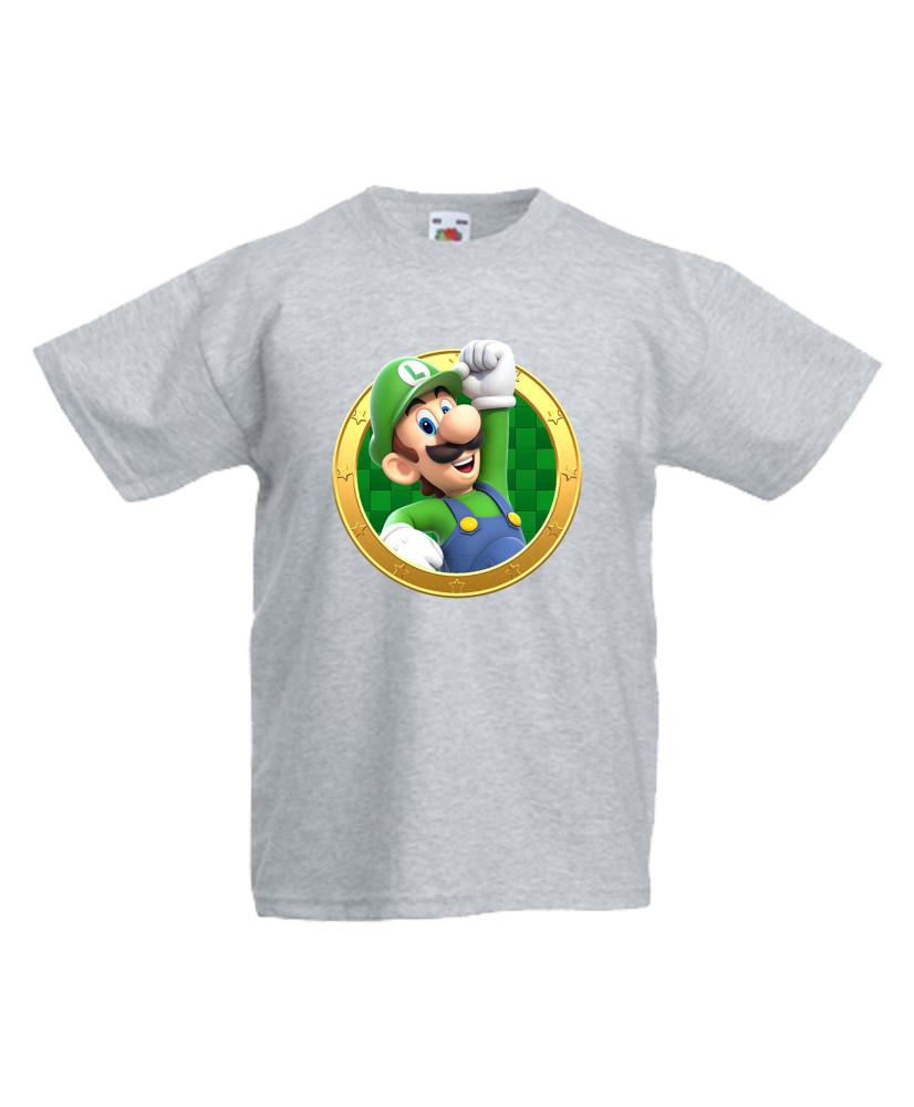 Детска тениска Супер Марио Luigi 13 Детска тениска Супер Марио Luigi 13