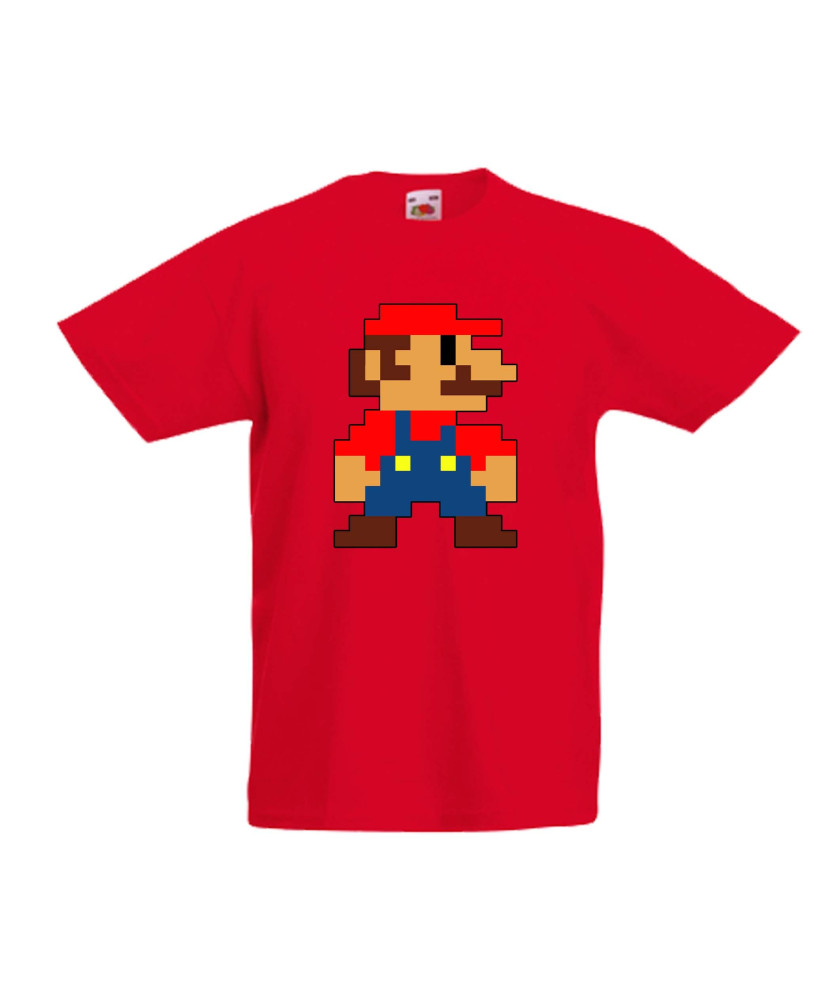 Детска тениска Супер Марио Mario 8-bit Детска тениска Супер Марио Mario 8-bit