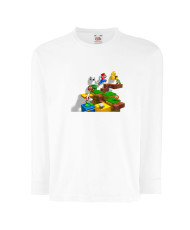 Детска тениска Супер Марио Super Mario Game Scene