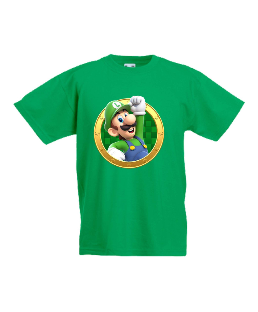 Детска тениска Супер Марио Luigi 13 Детска тениска Супер Марио Luigi 13
