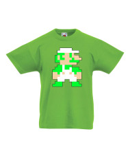 Детска тениска Луиджи Luigi 8-bit Супер Марио Super Mario