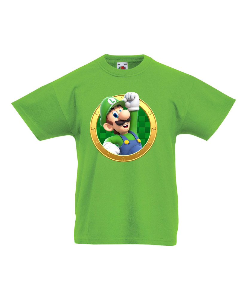 Детска тениска Супер Марио Luigi 13 Детска тениска Супер Марио Luigi 13