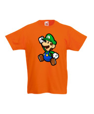 Детска тениска Супер Марио Luigi Mario Paper