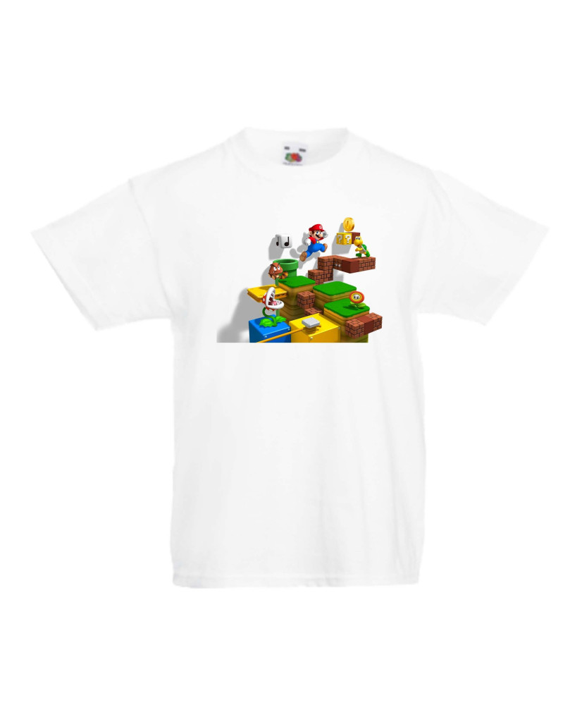 Детска тениска Супер Марио Super Mario Game Scene Детска тениска Супер Марио Super Mario Game Scene