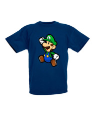 Детска тениска Супер Марио Luigi Mario Paper