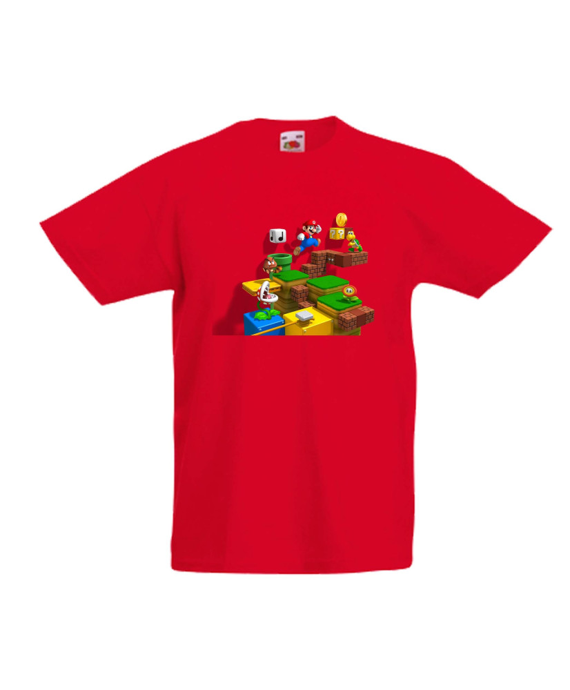 Детска тениска Супер Марио Super Mario Game Scene Детска тениска Супер Марио Super Mario Game Scene