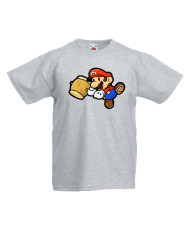 Детска тениска Супер Марио Paper Mario Hammer