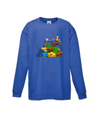 Детска тениска Супер Марио Super Mario Game Scene