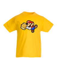 Детска тениска Супер Марио Paper Mario Hammer