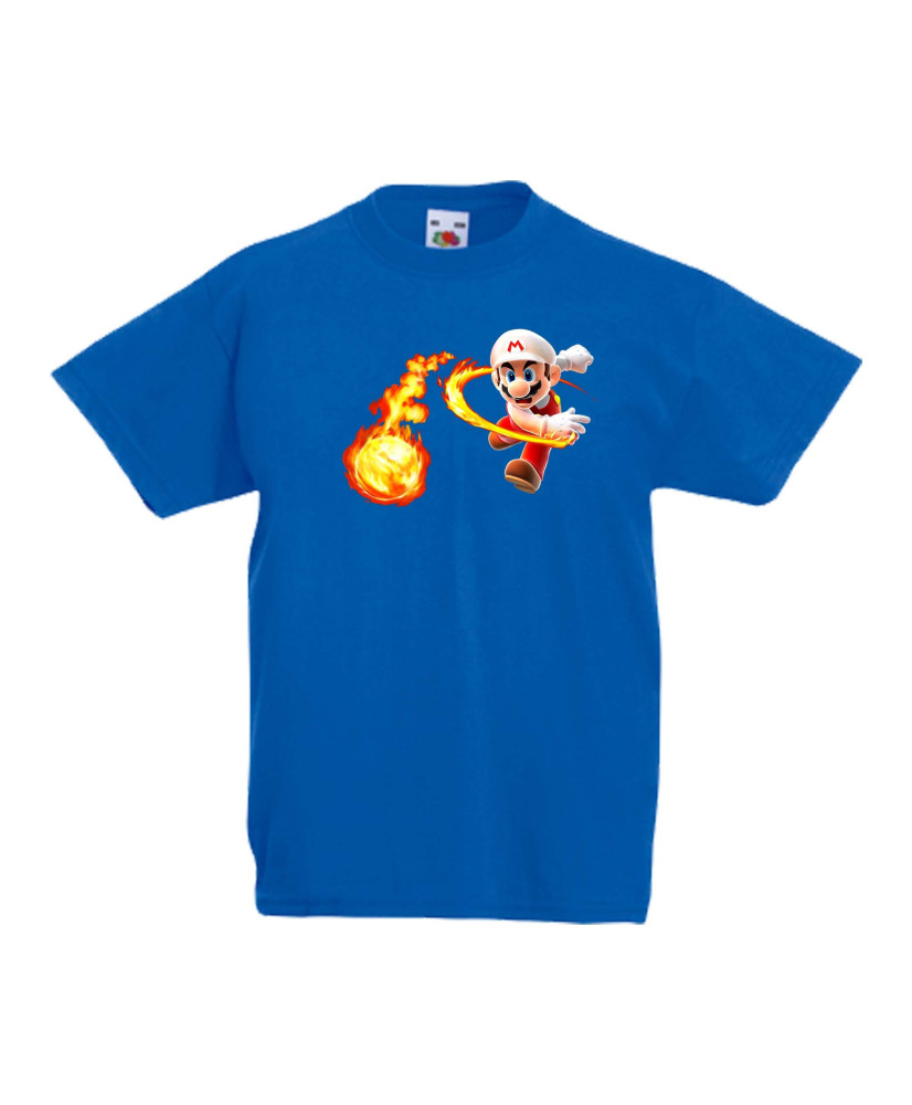 Детска тениска Супер Марио Super Mario Fireball Детска тениска Супер Марио Super Mario Fireball