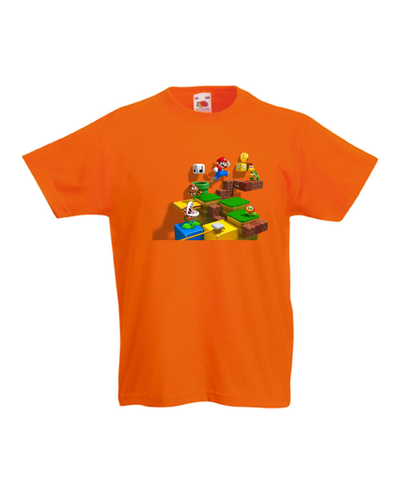 Детска тениска Супер Марио Super Mario Game Scene Детска тениска Супер Марио Super Mario Game Scene