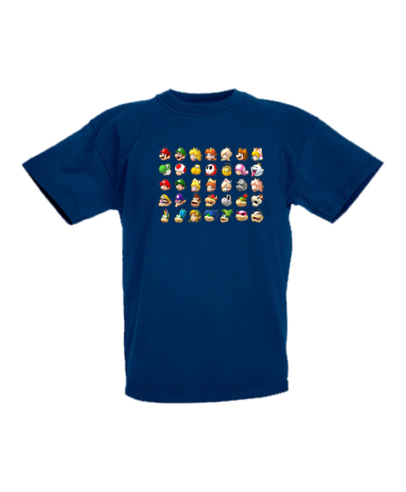 Детска тениска Супер Марио Nintendo Games Heads