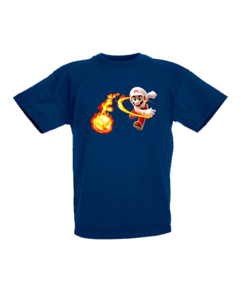 Детска тениска Супер Марио Super Mario Fireball Детска тениска Супер Марио Super Mario Fireball