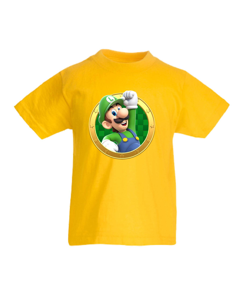 Детска тениска Супер Марио Luigi 13 Детска тениска Супер Марио Luigi 13