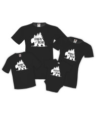 Семеен комплект тениски Mama Papa Sister Brother Baby Bear Forest Mommy Daddy Brother Sister Baby