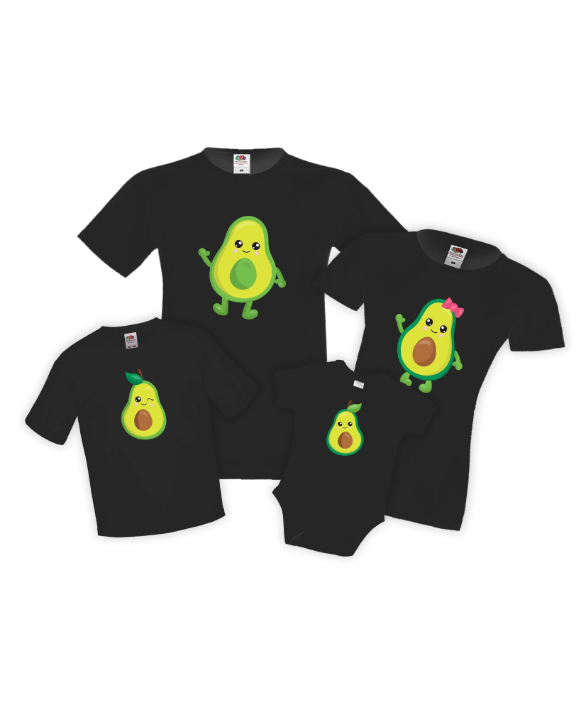 Семеен комплект тениски Семейство Авокадо Avocado Family