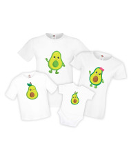 Семеен комплект тениски Семейство Авокадо Avocado Family
