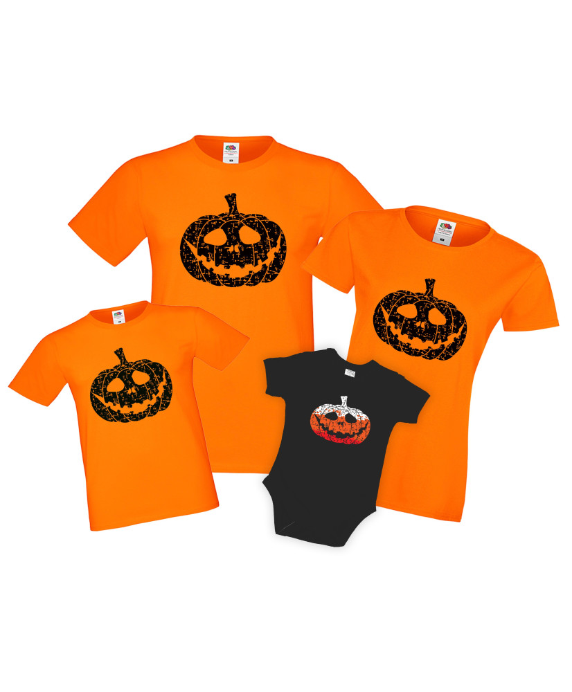 Семеен комплект тениски Хелоуин Pumpkin Grunch