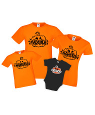 Семеен комплект тениски Хелоуин Pumpkin Momster Dadcula Monster Boo