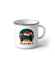 Персонализирано Емайлирано Коледно канче за Геймъри Player 1 Player 2