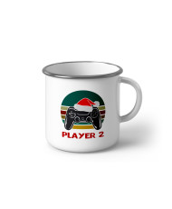 Персонализирано Емайлирано Коледно канче за Геймъри Player 1 Player 2