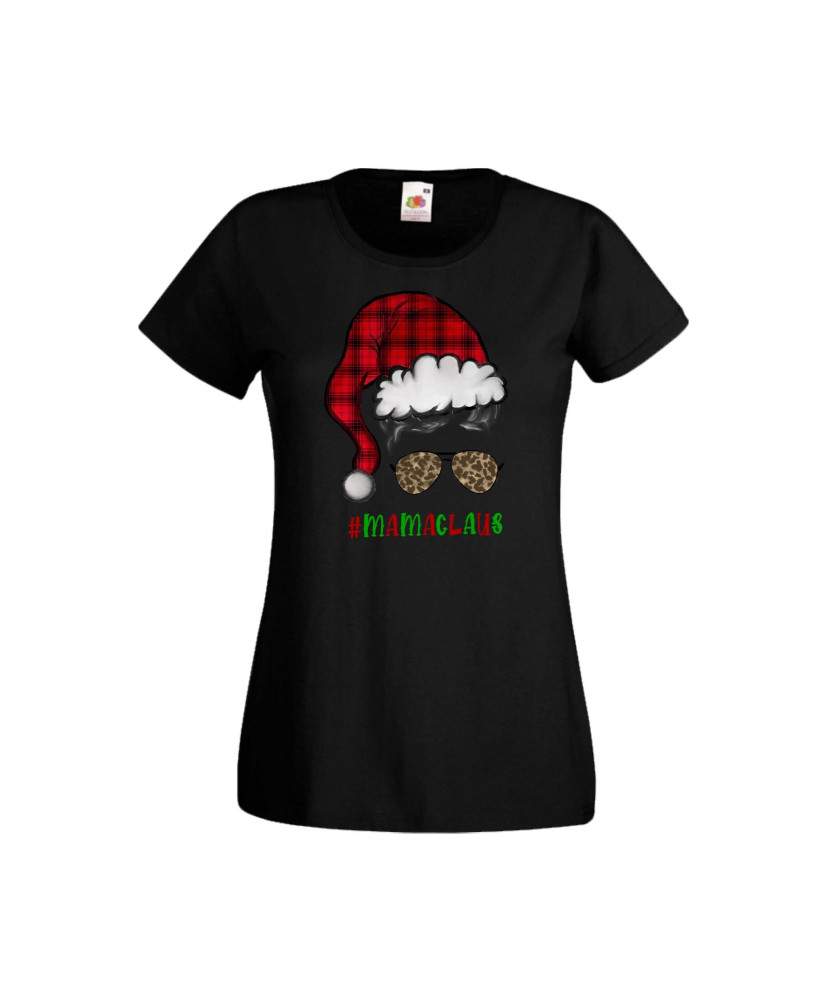 Дамска тениска Коледа #Mamaclaus Мама Дядо Коледа Дамска тениска Коледа #Mamaclaus Мама Дядо Коледа