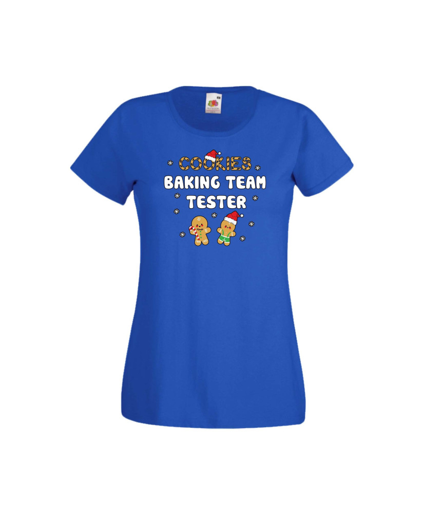 Дамска тениска Коледа Cookies Baking Team Tester Дамска тениска Коледа Cookies Baking Team Tester