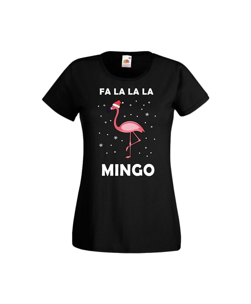 Дамска тениска Коледа Fa La La La Mingo Дамска тениска Коледа Fa La La La Mingo