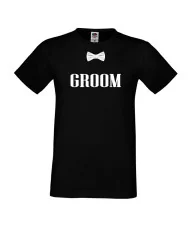 Мъжка тениска за ергенско парти THE GROOM /Младоженец
