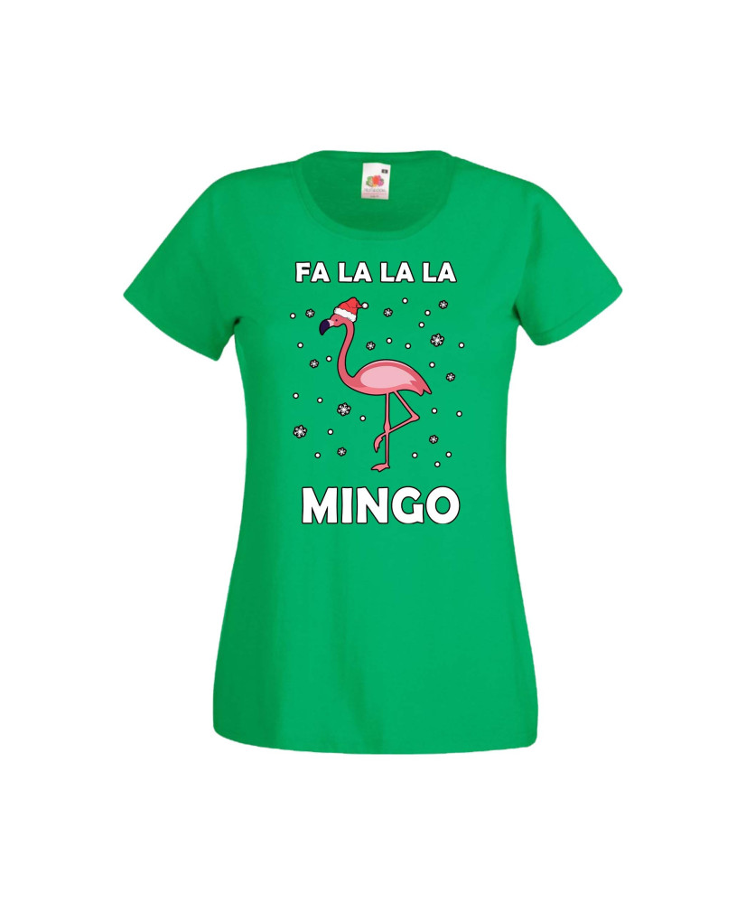 Дамска тениска Коледа Fa La La La Mingo Дамска тениска Коледа Fa La La La Mingo