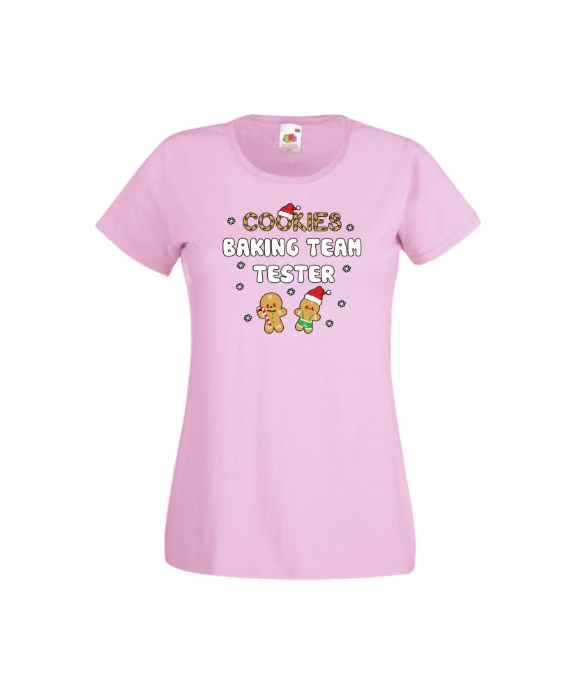Дамска тениска Коледа Cookies Baking Team Tester Дамска тениска Коледа Cookies Baking Team Tester