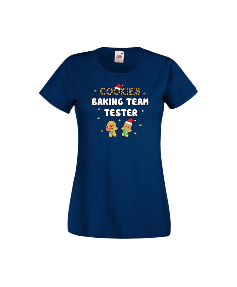Дамска тениска Коледа Cookies Baking Team Tester Дамска тениска Коледа Cookies Baking Team Tester