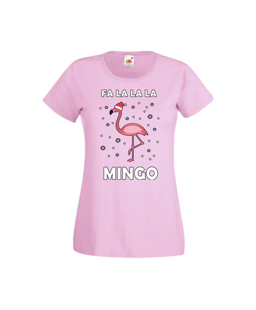 Дамска тениска Коледа Fa La La La Mingo Дамска тениска Коледа Fa La La La Mingo