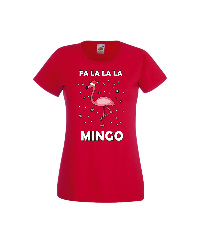Дамска тениска Коледа Fa La La La Mingo Дамска тениска Коледа Fa La La La Mingo
