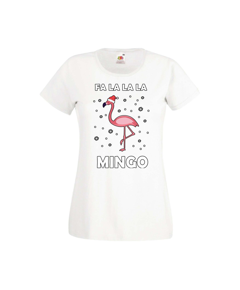 Дамска тениска Коледа Fa La La La Mingo Дамска тениска Коледа Fa La La La Mingo