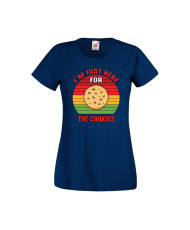 Дамска тениска Коледа Тук съм за коледните бисквитки I'm Just Here For The Cookies