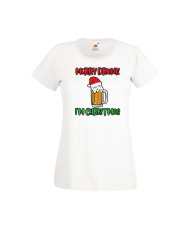 Дамска тениска Коледа Merry Drunk I'm Christmas